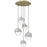 Avenue Lighting Sonoma Ave. 5Lt 210" Pendant/Multi Port, Brass