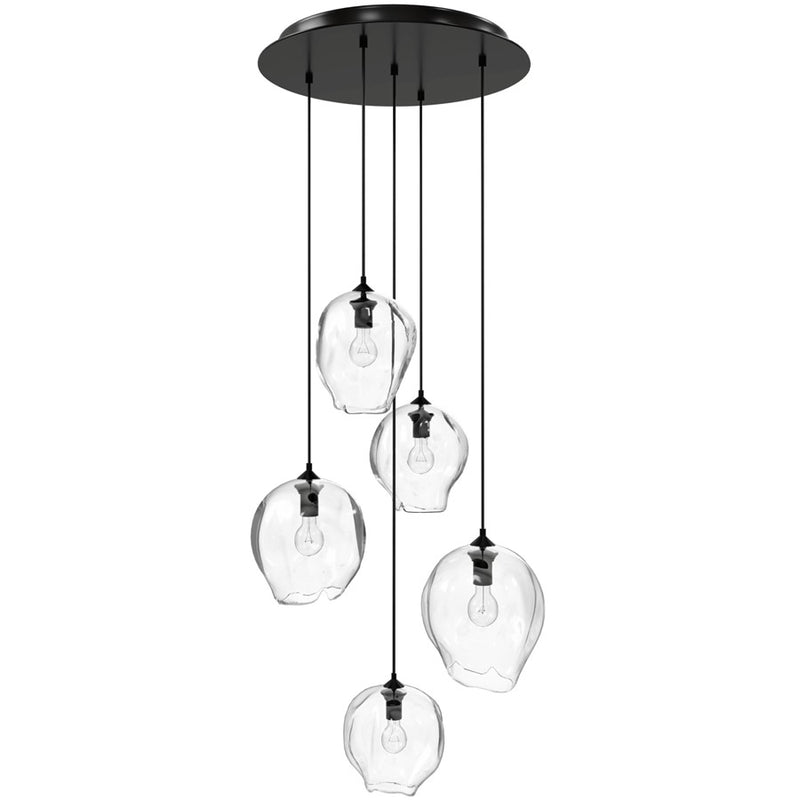 Avenue Lighting Sonoma Ave. 5Lt 210" Pendant, Dark Bronze - HF8145-DBZ-CL