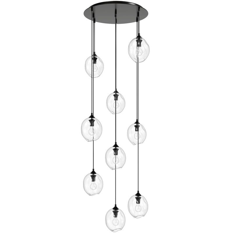 Avenue Lighting Sonoma Ave. 9Lt 210" Pendant, Dark Bronze - HF8149-DBZ-CL