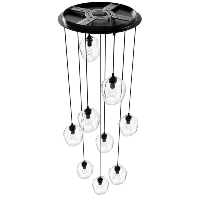 Avenue Lighting Sonoma Ave. 9Lt 210" Pendant, Dark Bronze - HF8149-DBZ-CL