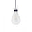 Avenue Lighting Del Mar 1 Light 12" Pendant, White/Clear