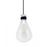 Avenue Lighting Del Mar 1 Light 16" Pendant, White/Clear