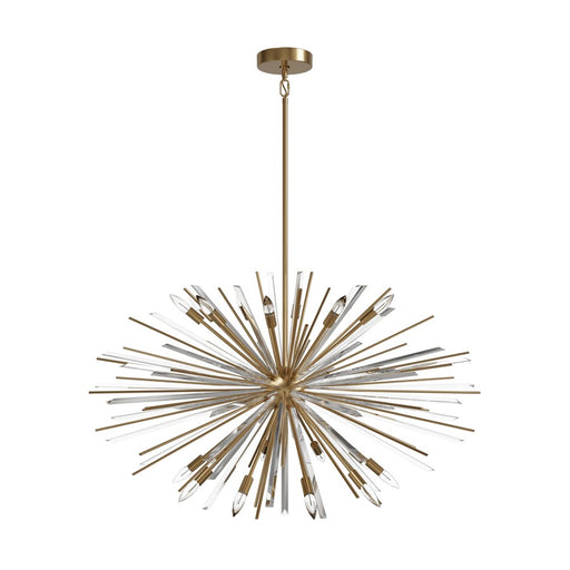 Avenue Lighting Palisades Ave. 18Lt 38" Chandelier, Brass/Champagne