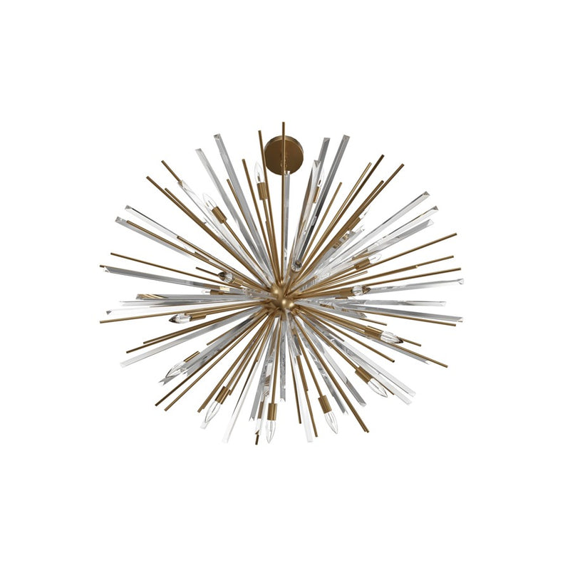 Avenue Lighting Palisades Ave. 18Lt 38" Chandelier, Brass/Champagne