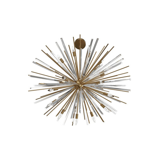 Avenue Lighting Palisades Ave. 18Lt 38" Chandelier, Brass/Champagne
