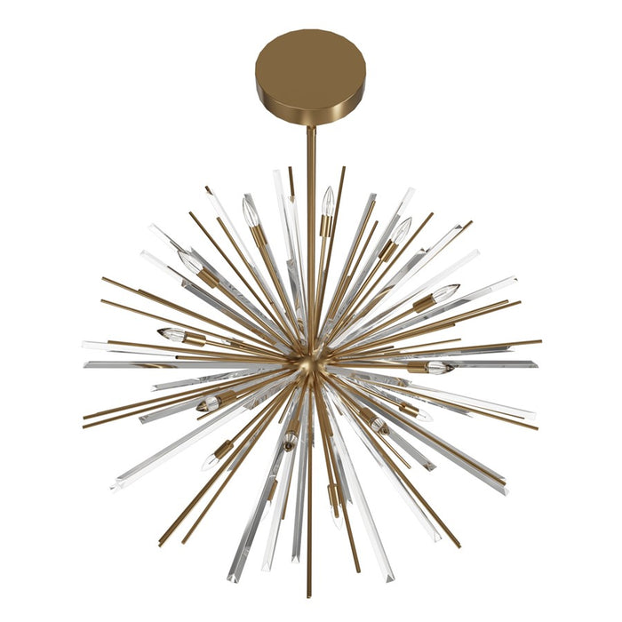 Avenue Lighting Palisades Ave. 18Lt 38" Chandelier, Brass/Champagne