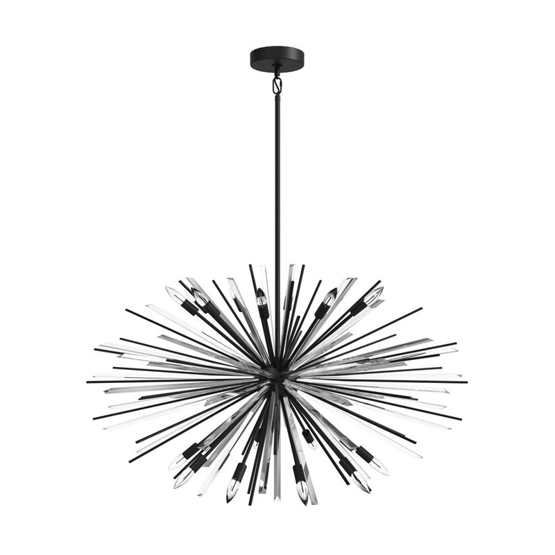 Avenue Lighting Palisades Ave. 18 Light 38" Chandelier, Black - HF8200-BK
