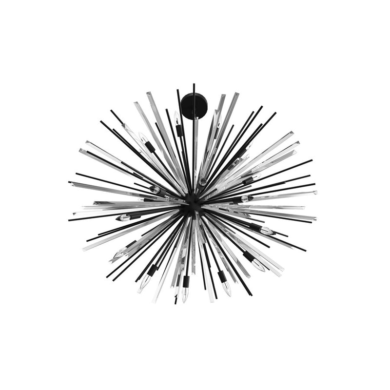 Avenue Lighting Palisades Ave. 18 Light 38" Chandelier, Black - HF8200-BK