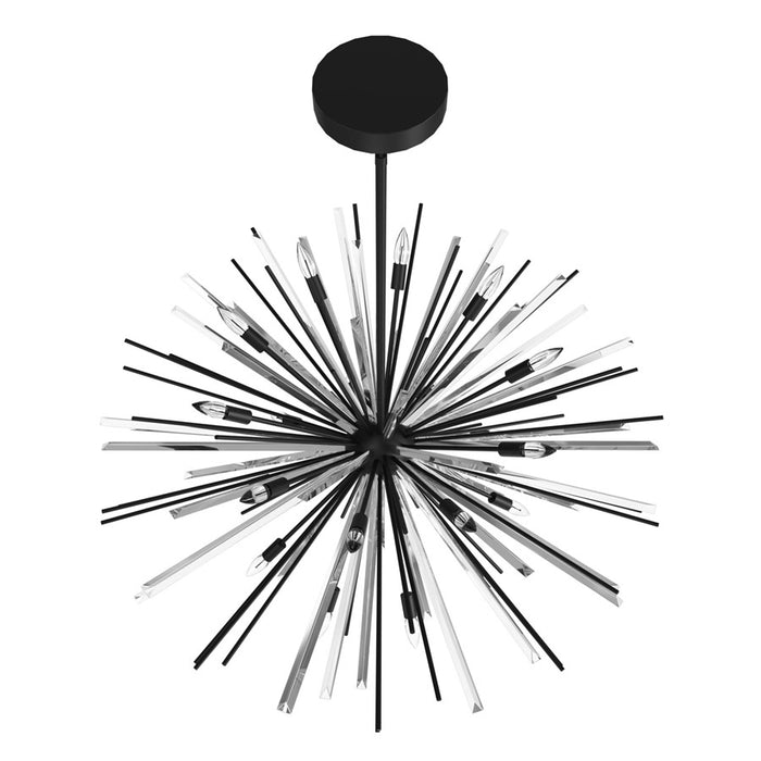 Avenue Lighting Palisades Ave. 18 Light 38" Chandelier, Black