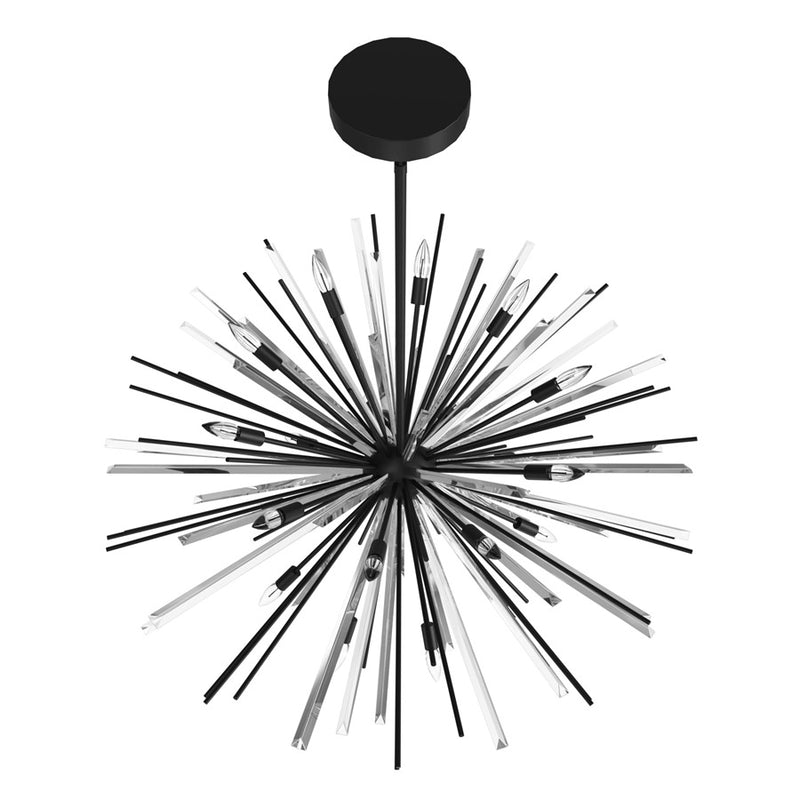 Avenue Lighting Palisades Ave. 18 Light 38" Chandelier, Black - HF8200-BK