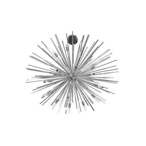 Avenue Lighting Palisades Ave. 18Lt 38" Chandelier, Chrome/Clear