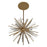 Avenue Lighting Palisades Ave. 6Lt 15" Chandelier, Brass/Champagne