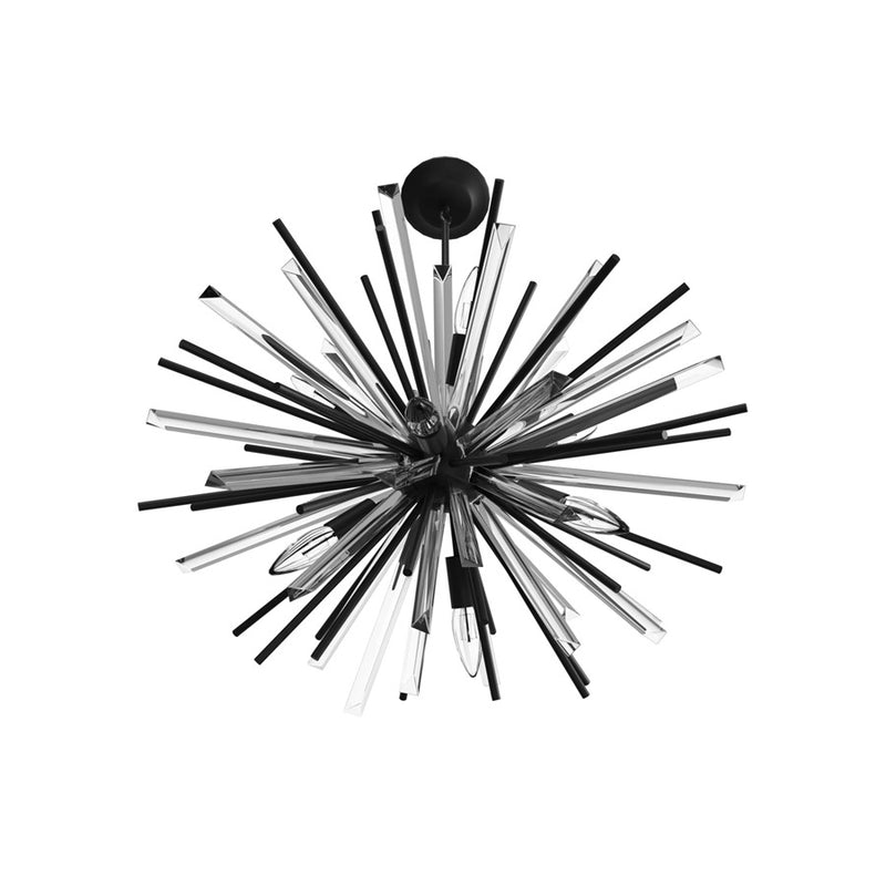 Avenue Lighting Palisades Ave. 6 Light 15" Chandelier, Black - HF8201-BK