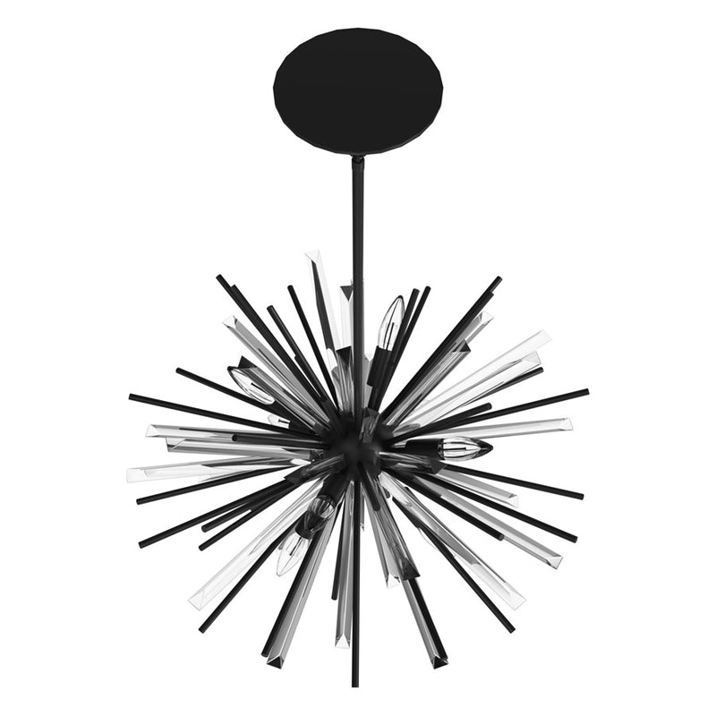 Avenue Lighting Palisades Ave. 6 Light 15" Chandelier, Black - HF8201-BK