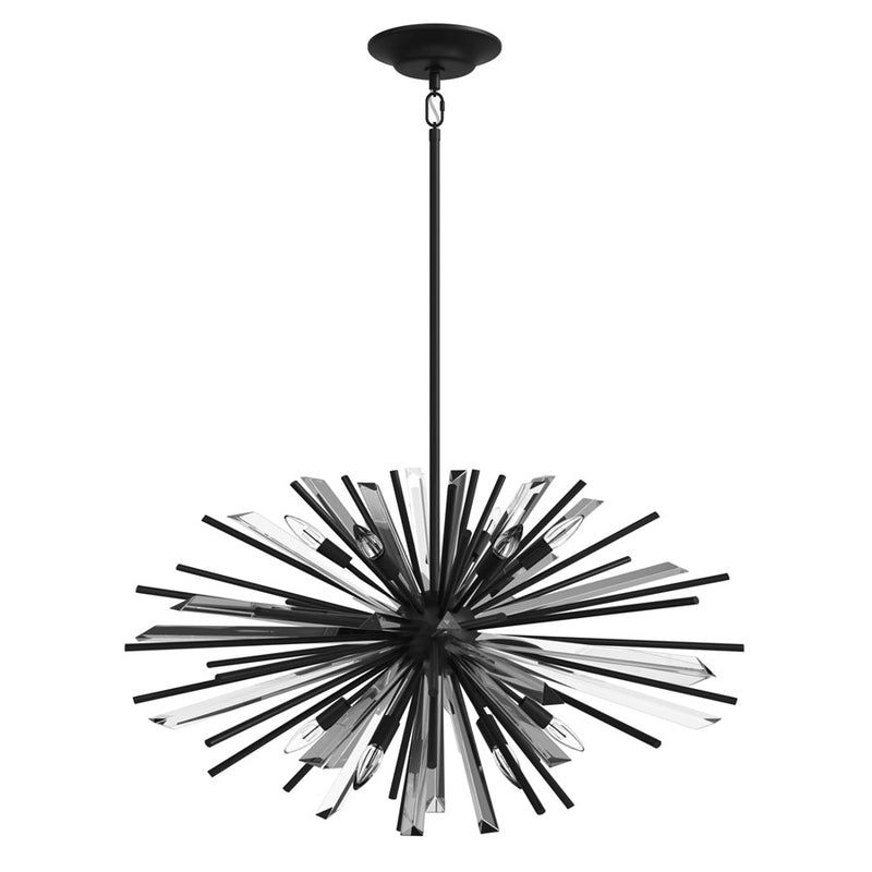 Avenue Lighting Palisades Ave. 8 Light 18" Chandelier, Black