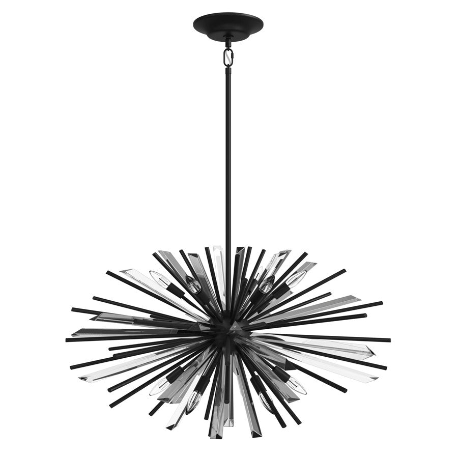 Avenue Lighting Palisades Ave. 8 Light 18" Chandelier, Black - HF8202-BK