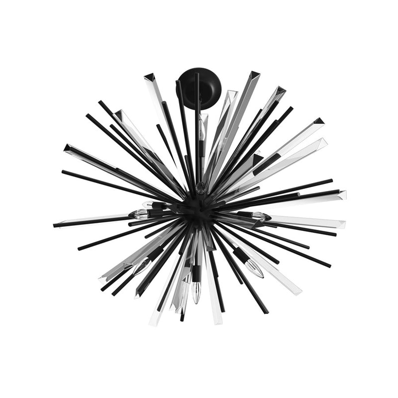 Avenue Lighting Palisades Ave. 8 Light 18" Chandelier, Black - HF8202-BK