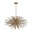 Avenue Lighting Palisades Ave. 10Lt 22" Chandelier, Brass/Champagne