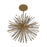 Avenue Lighting Palisades Ave. 10Lt 22" Chandelier, Brass/Champagne
