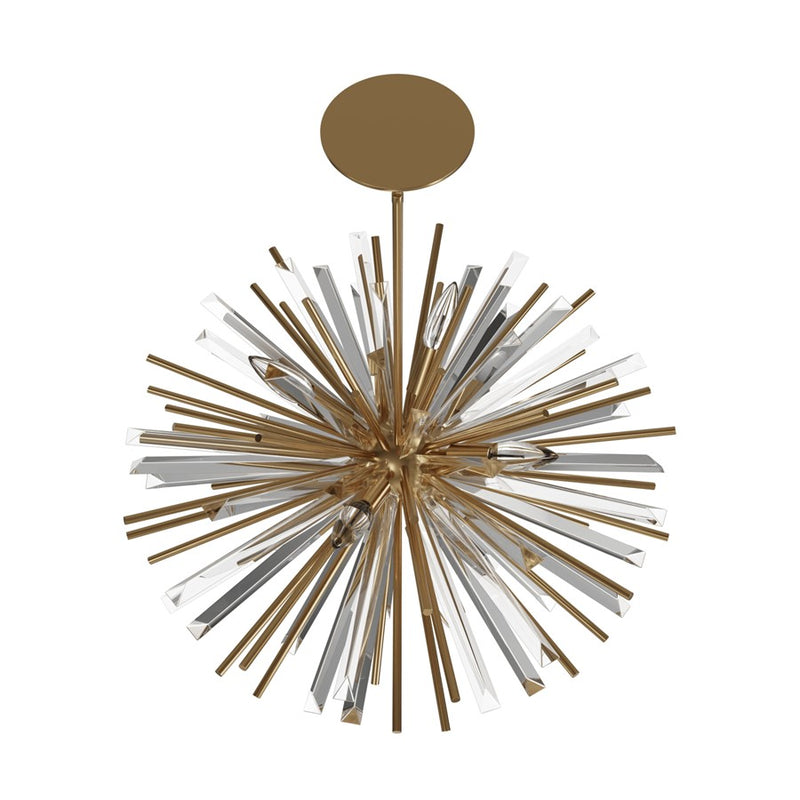 Avenue Lighting Palisades Ave. 10Lt 22" Chandelier, Brass/Champagne - HF8203-AB
