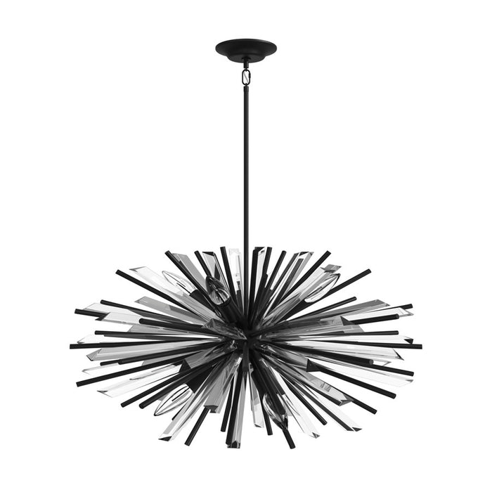Avenue Lighting Palisades Ave. 10 Light 22" Chandelier, Black - HF8203-BK