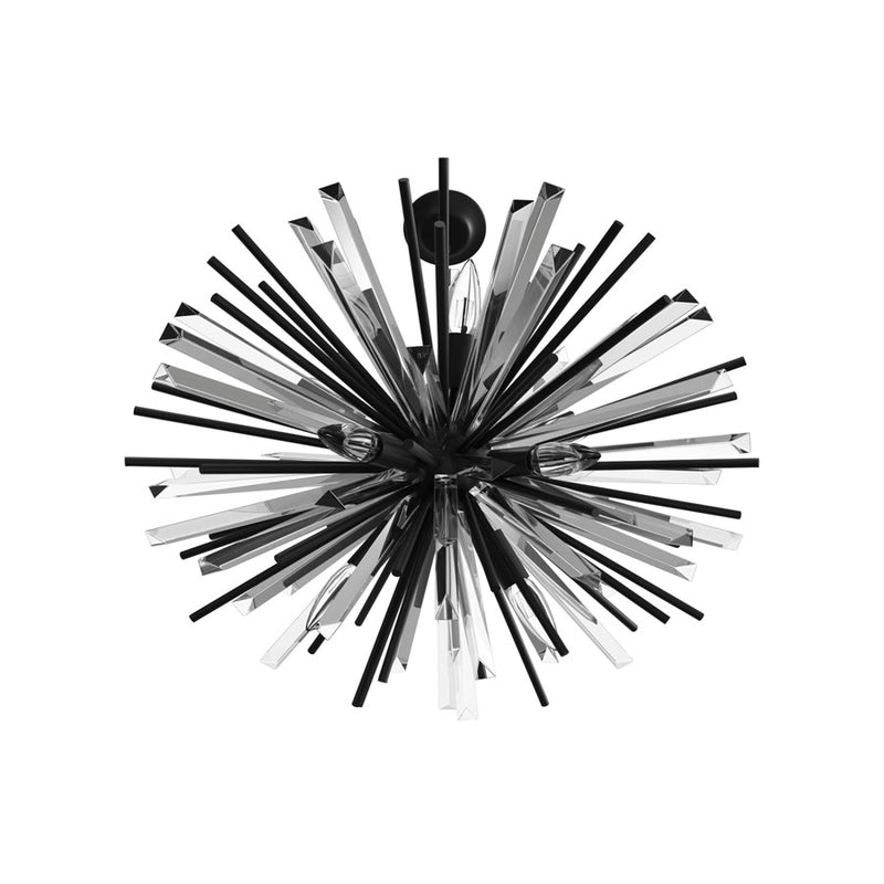 Avenue Lighting Palisades Ave. 10 Light 22" Chandelier, Black - HF8203-BK