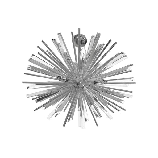 Avenue Lighting Palisades Ave. 10Lt 22" Chandelier, Chrome/Clear