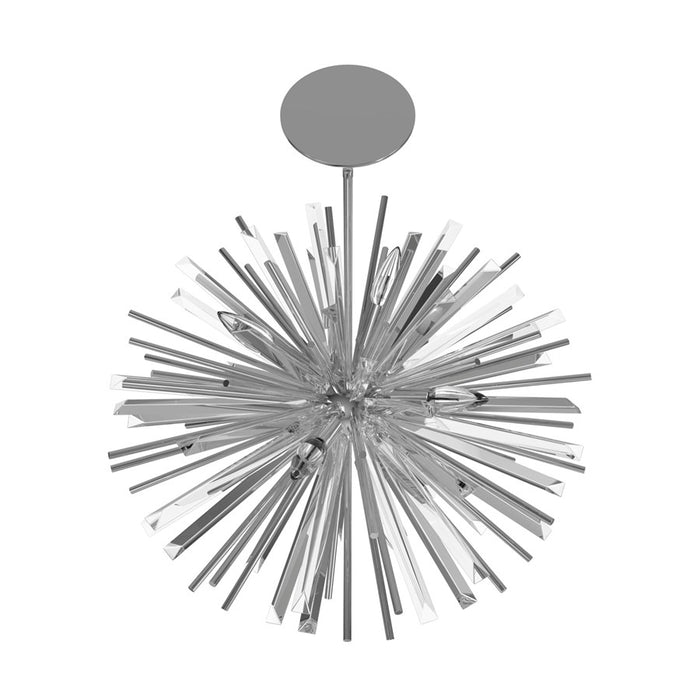 Avenue Lighting Palisades Ave. 10Lt 22" Chandelier, Chrome/Clear