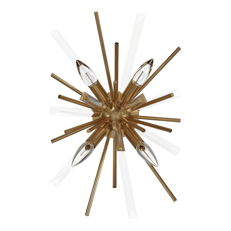 Avenue Lighting Palisades Ave. 4Lt 20" Wall Sconce, Brass/Champagne - HF8204-AB
