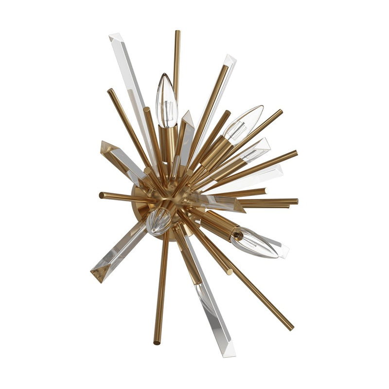 Avenue Lighting Palisades Ave. 4Lt 20" Wall Sconce, Brass/Champagne - HF8204-AB