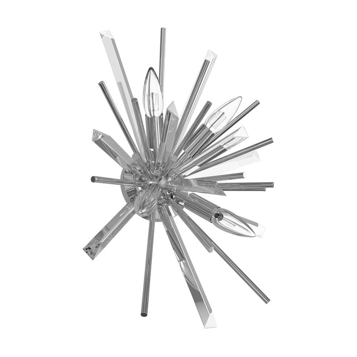 Avenue Lighting Palisades Ave. 4Lt 20" Wall Sconce, Chrome/Clear