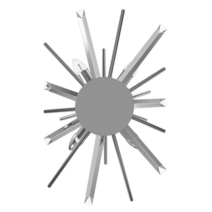 Avenue Lighting Palisades Ave. 4Lt 20" Wall Sconce, Chrome/Clear