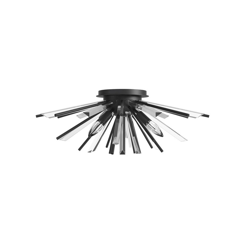 Avenue Lighting Palisades Ave. 4 Light 9" Flush Mount/Sconce, Black - HF8205-BK