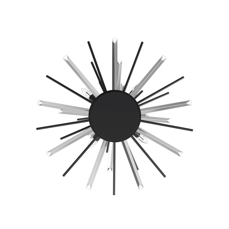 Avenue Lighting Palisades Ave. 4 Light 9" Flush Mount/Sconce, Black - HF8205-BK