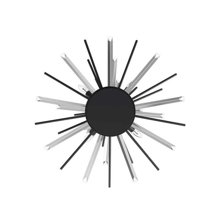 Avenue Lighting Palisades Ave. 4 Light 9" Flush Mount/Sconce, Black