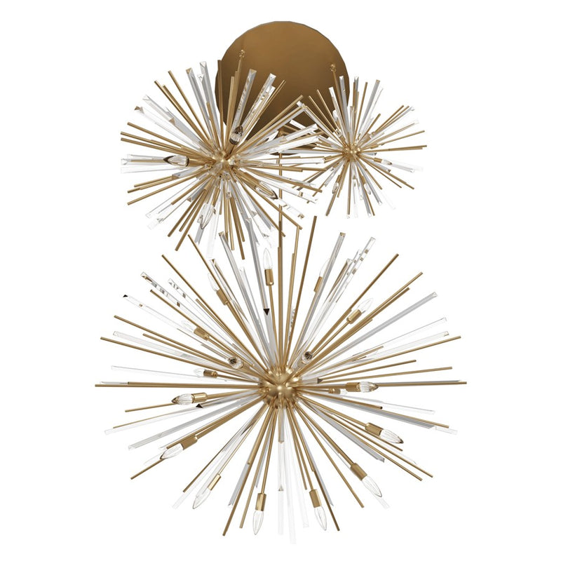 Avenue Lighting Palisades Ave. 36Lt 217" Chandelier, Brass/Champagne - HF8303-AB