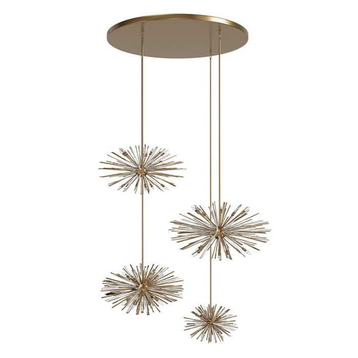 Avenue Lighting Palisades Ave. 34Lt 219" Chandelier, Brass/Champagne