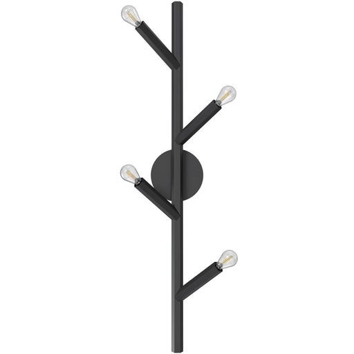Avenue Lighting The Oaks 4 Light 36" Wall Sconce, Black - HF8884-BLK