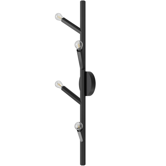 Avenue Lighting The Oaks 4 Light 36" Wall Sconce, Black
