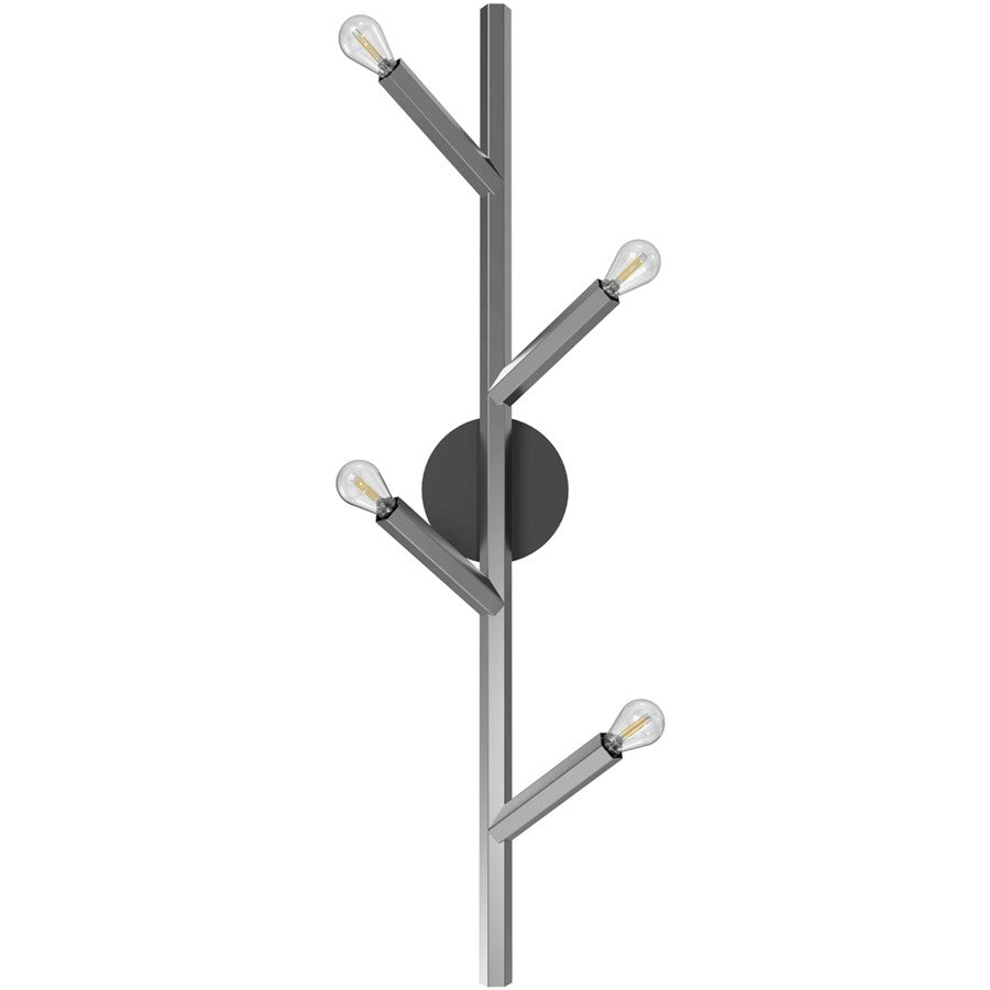 Avenue Lighting The Oaks 4 Light 36" Wall Sconce, Polished Nickel - HF8884-PN