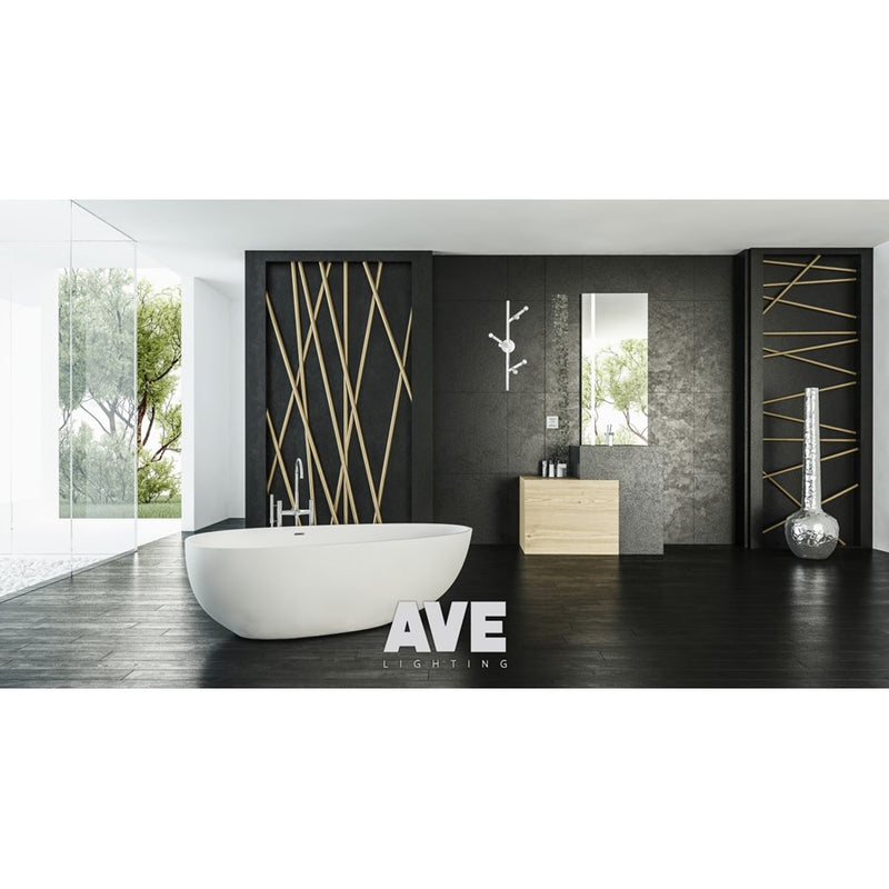 Avenue Lighting The Oaks 6 Light 36" Wall Sconce, Polished Nickel - HF8886-PN