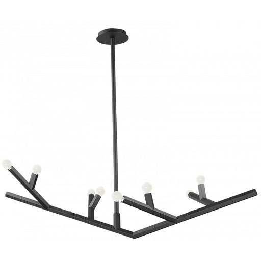 Avenue Lighting The Oaks 8 Light 15" Chandelier, Black - HF8888-BLK