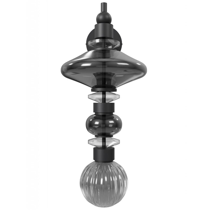 Avenue Lighting Avra 3 Light 21" Wall Sconce, Black/Black - HF8900-BK