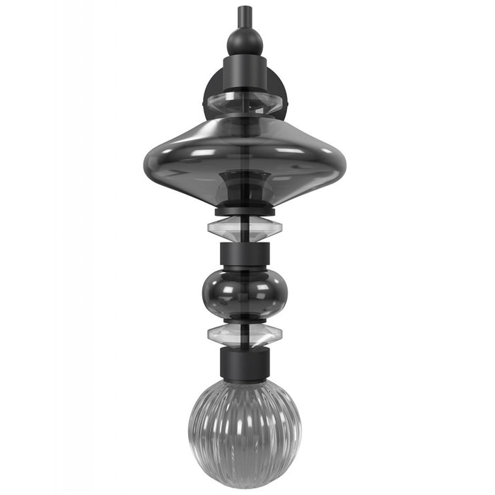 Avenue Lighting Avra 3 Light 21" Wall Sconce, Black/Black - HF8900-BK