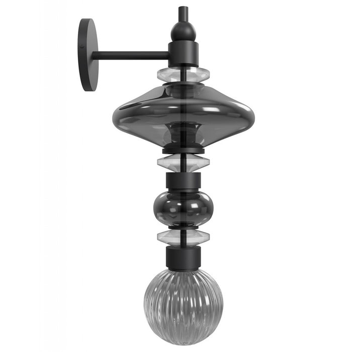 Avenue Lighting Avra 3 Light 21" Wall Sconce, Black/Black