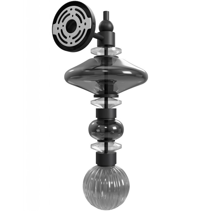 Avenue Lighting Avra 3 Light 21" Wall Sconce, Black/Black