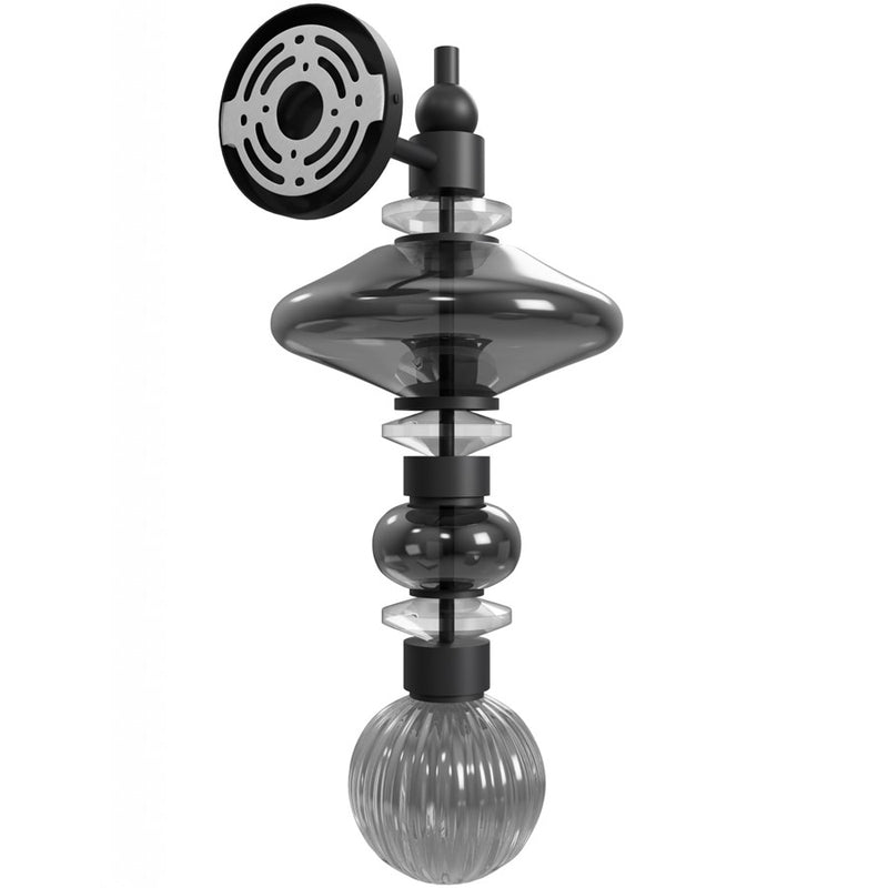 Avenue Lighting Avra 3 Light 21" Wall Sconce, Black/Black - HF8900-BK