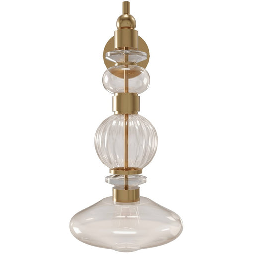 Avenue Lighting Avra LED 20" Wall Sconce, Brass/Bottom Stacked Glass - HF8901-AB