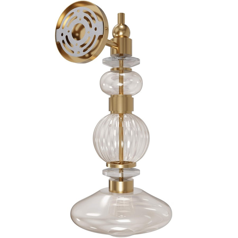 Avenue Lighting Avra LED 20" Wall Sconce, Brass/Bottom Stacked Glass - HF8901-AB