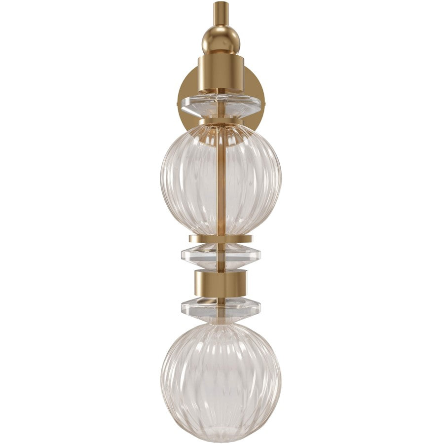 Avenue Lighting Avra Integrated AC LEDLt 18" Wall Sconce, Brass